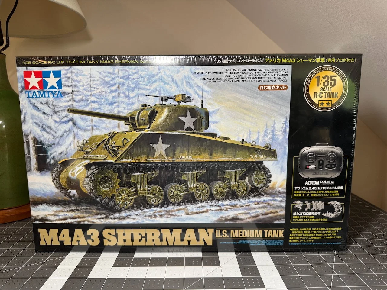 1/35 Tamiya RC M4A3 Sherman US Medium Tank #48217 — GAELHOBBIES