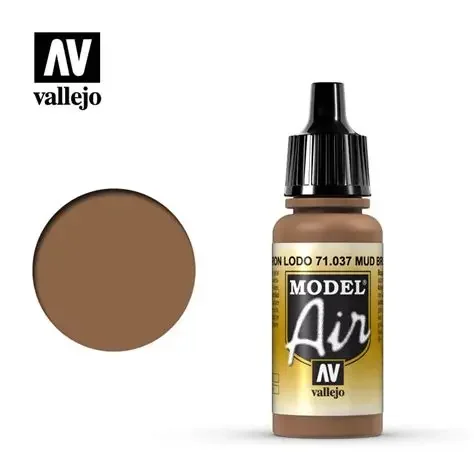 Vallejo 17ml Model Color Mud Brown (71.037)