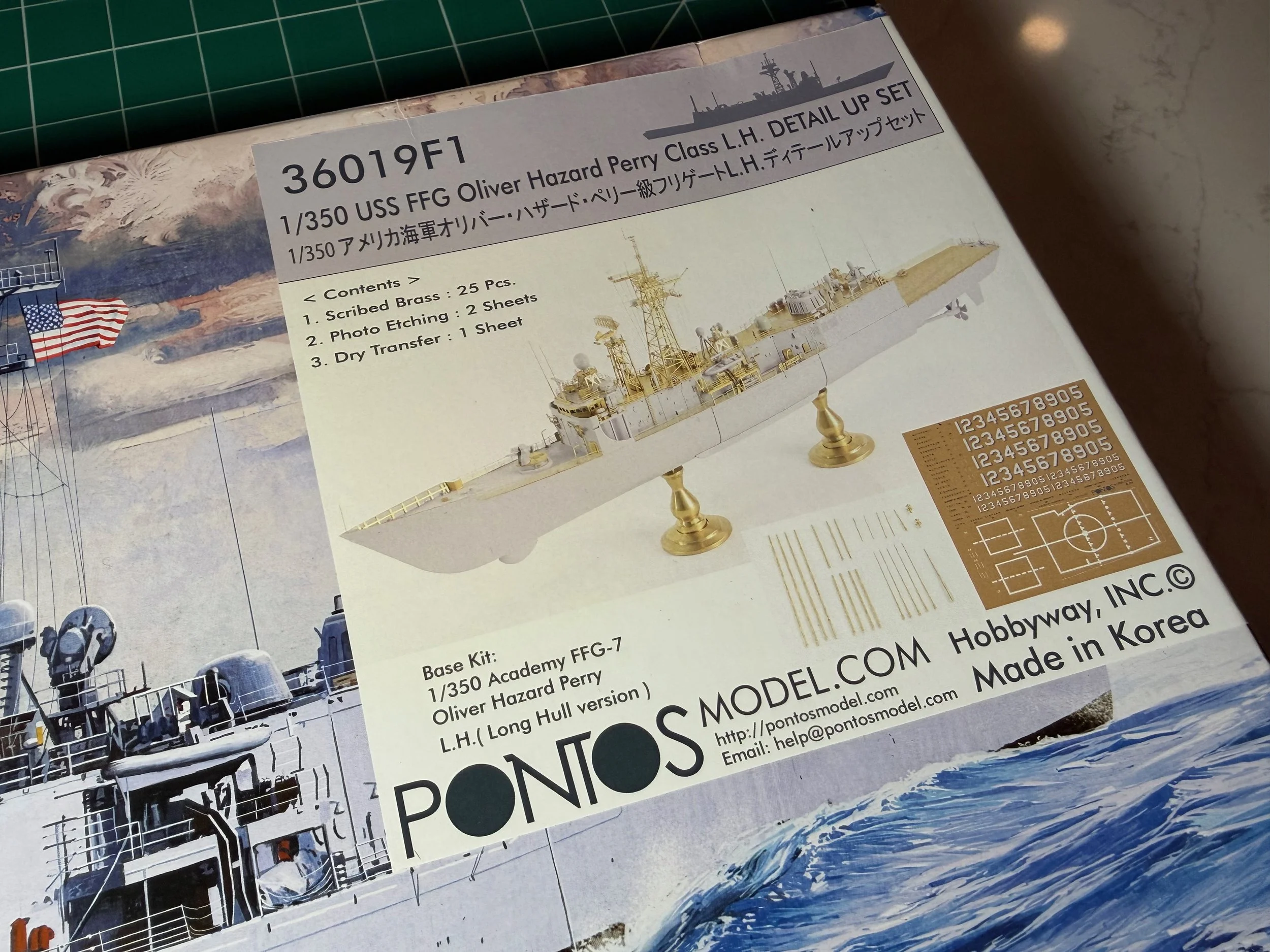 1/350 Pontos Model USS FFG Oliver Hazard Perry Class Detail Up Set Plus Kit #36019F1