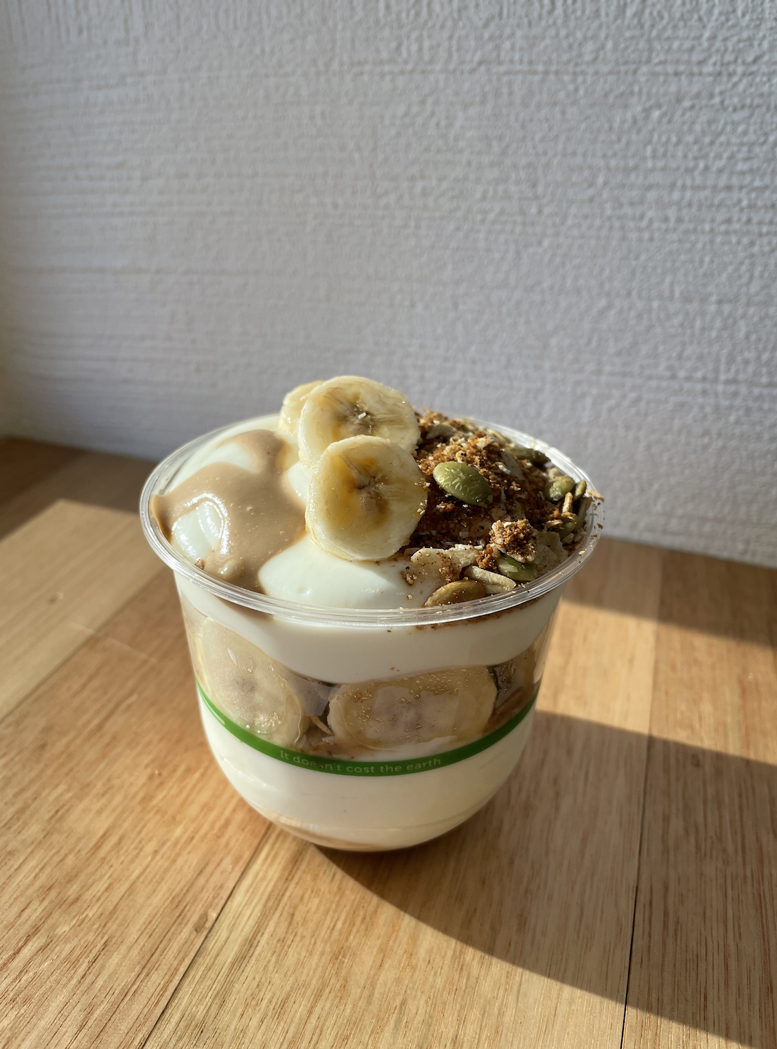 Caramel Banana Yoghurt Cup