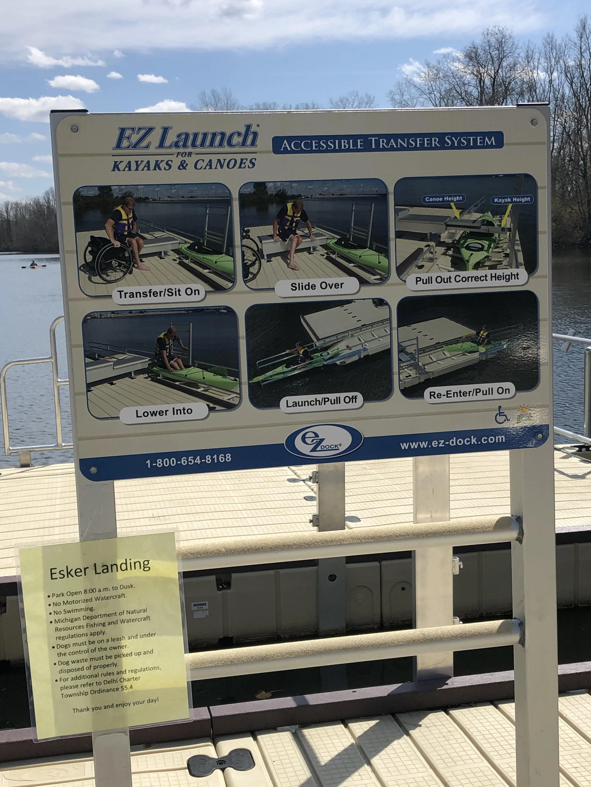 Accessibility in the Community: Delhi Township Adds New Accessible Kayak/Canoe Launch