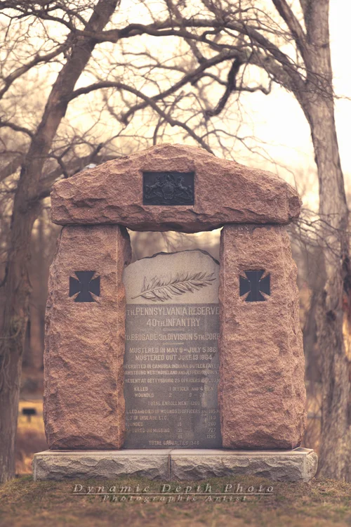 11th Pennsylvania Reserves (40th Infantry) Monument