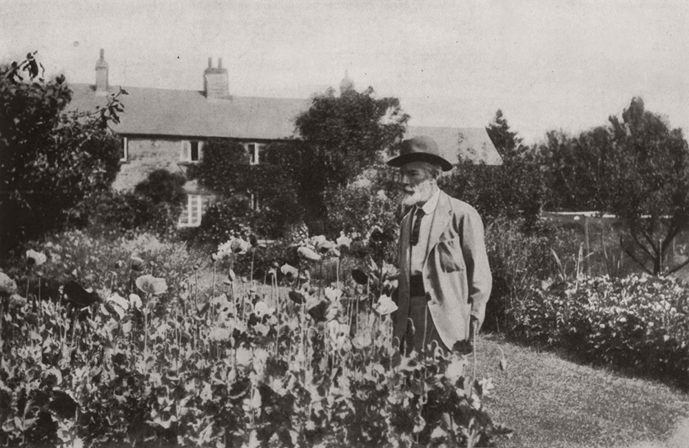 Edward Carpenter in his garden at Millthorpe