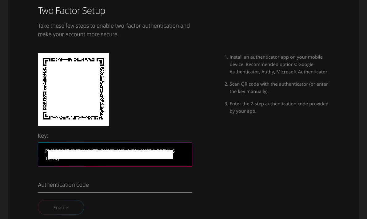 Two Step Authentication Website Example How to implement 2FA on your site from a designer’s view — Ke Lyu