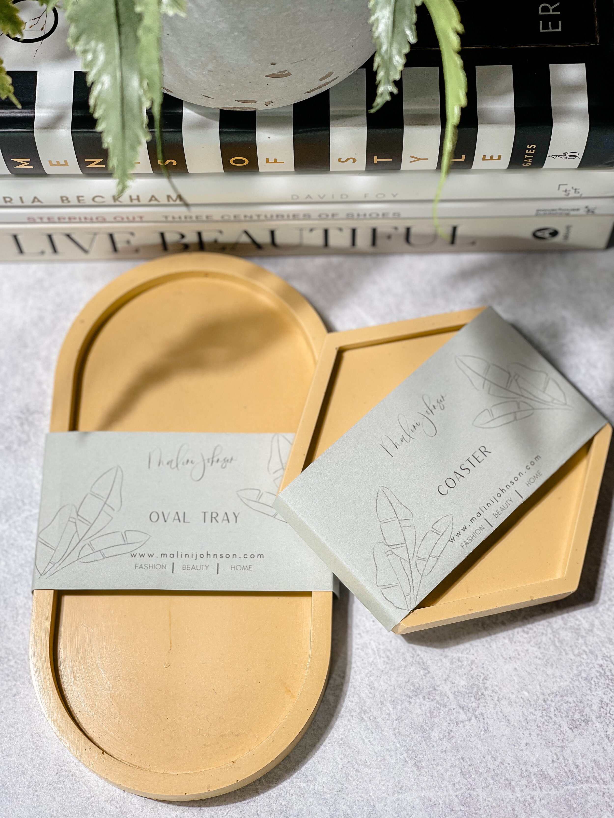 Oval Tray & Coaster - Yellow.JPG.JPG