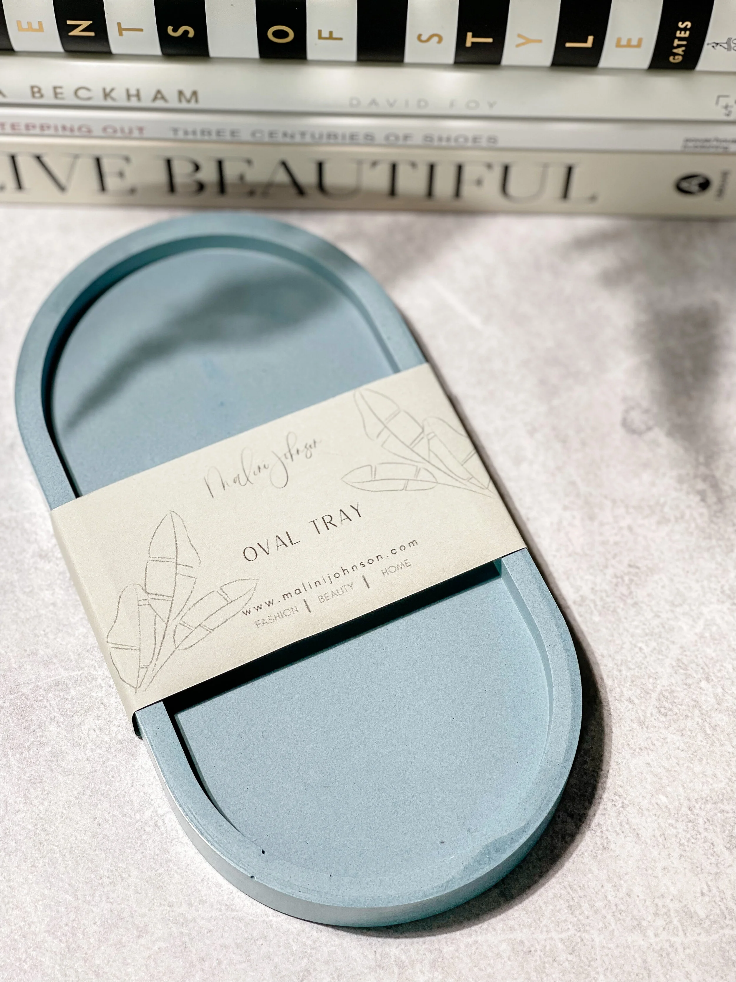 Oval Tray  (Dark Blue)