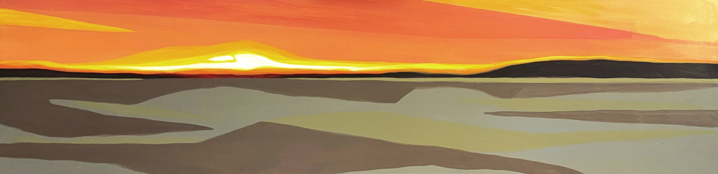 DELTA SUNSET | 41"X11"