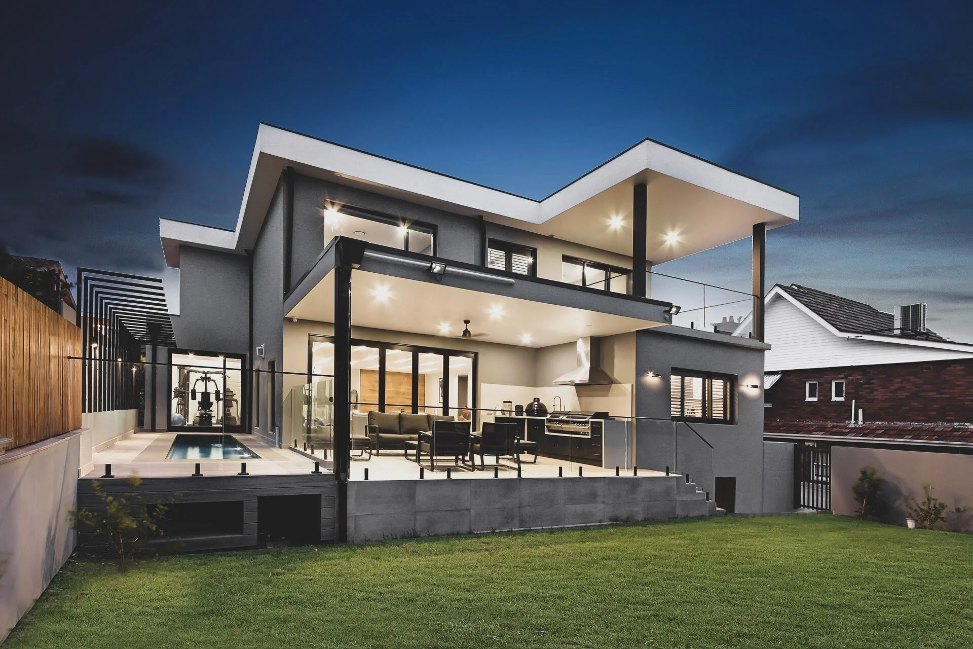 Blakehurst 2221 New Build Renovation Backyard and House.jpg