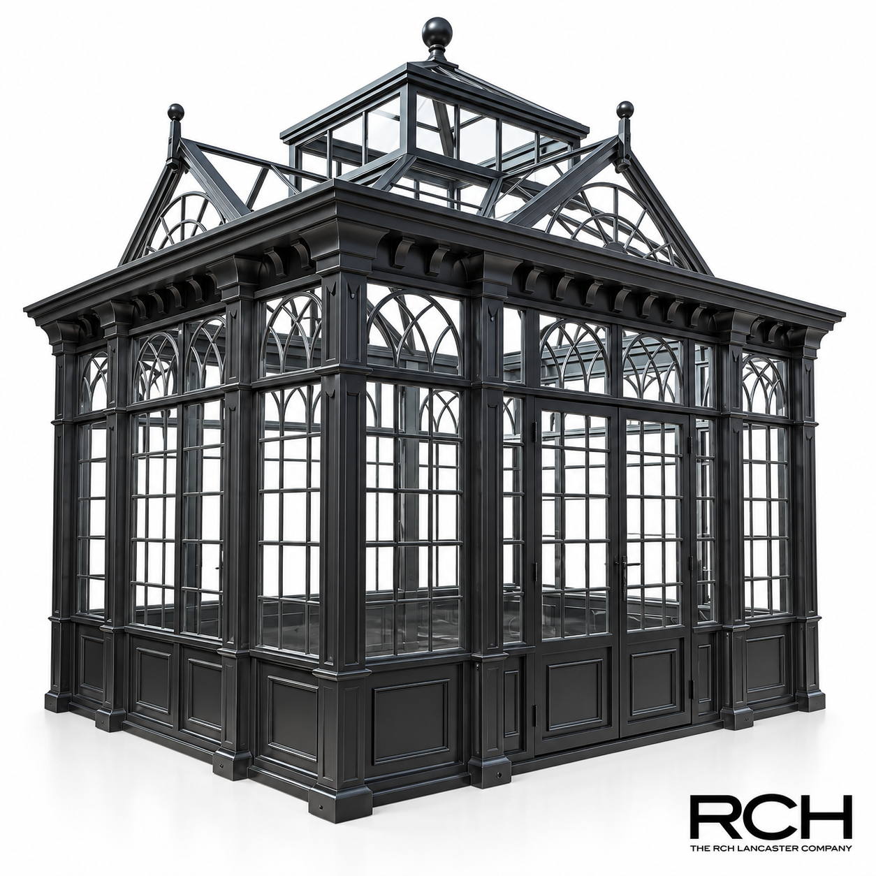 Imported 14' x 14' Belvedere Architectural Glass Conservatory | **BUILD TIME 24 WEEKS**