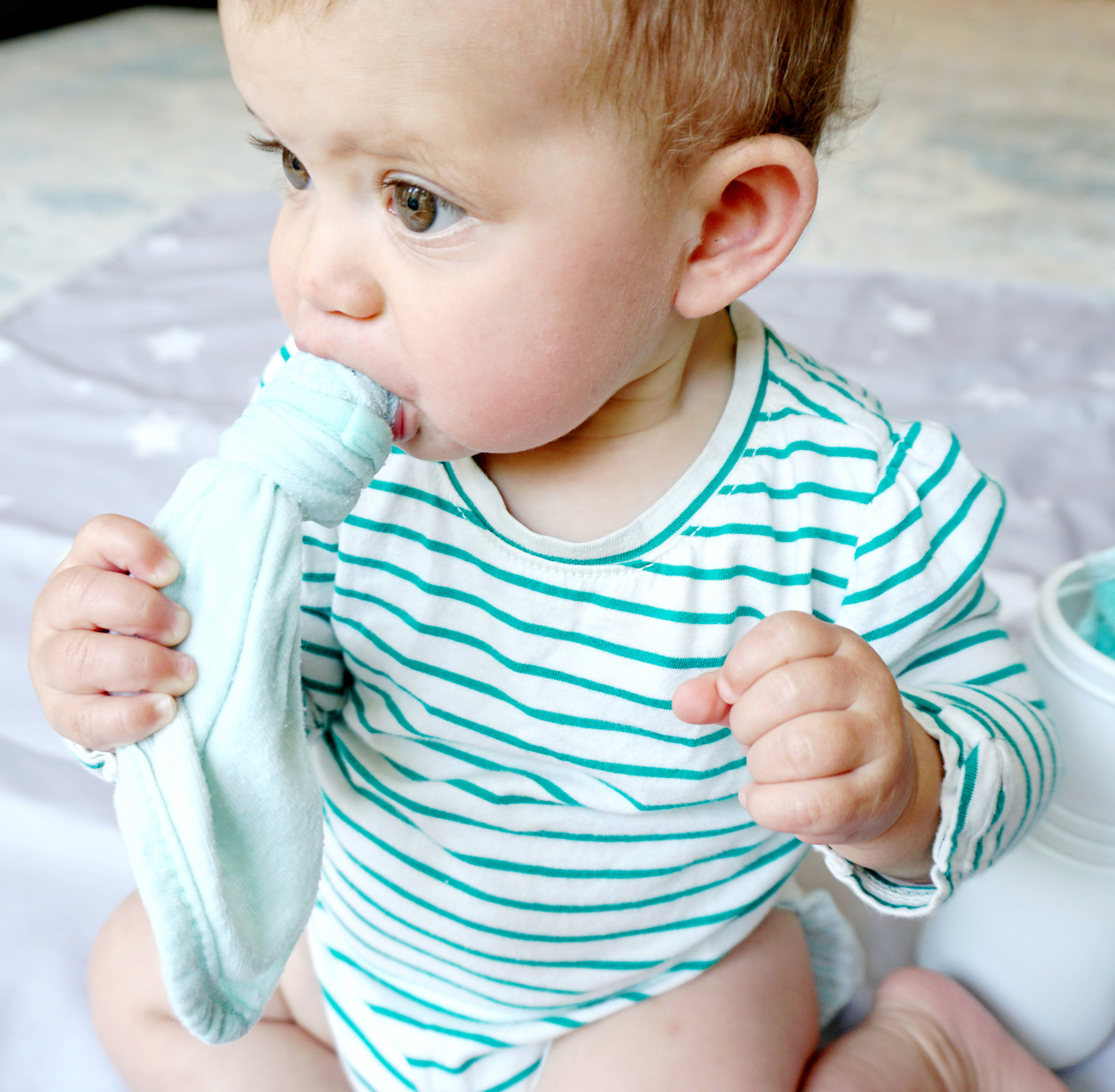 frozen cloth for teething