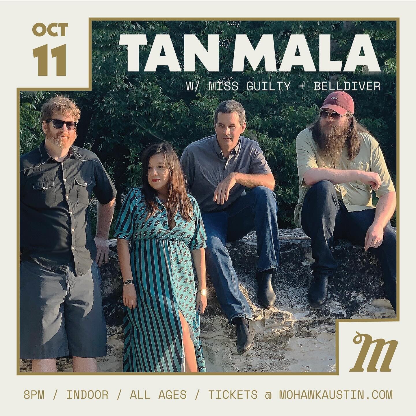 Join us for a great evening of music on Wednesday night at @mohawkaustin!

We kick things off at 9, followed by our good friends @missguilty at 10, and @tanmala_music at 11. 

See you there!!