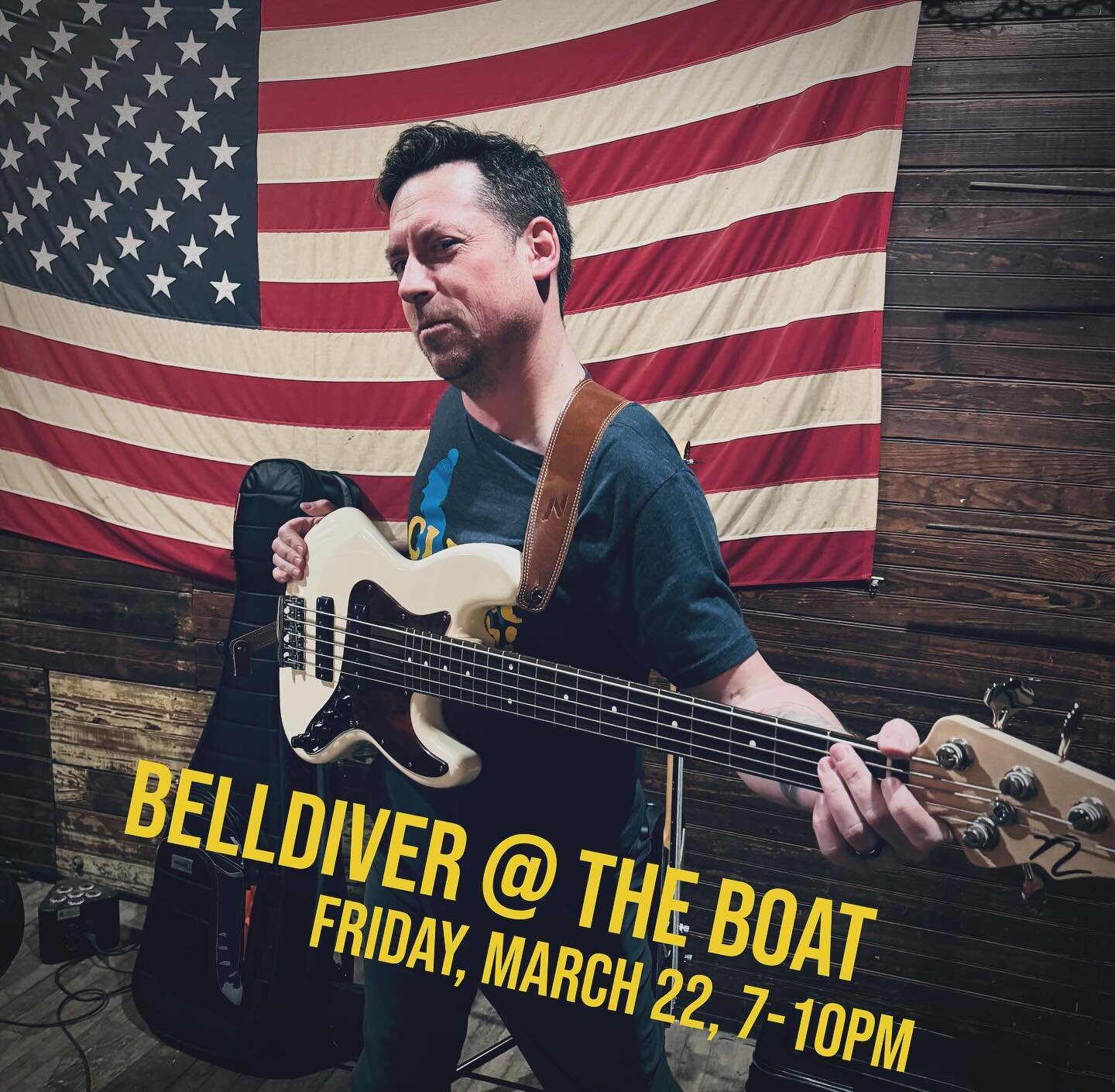 Ahoy from Belldiver! We are thrilled to be starting a monthly run of shows at @theboatatx beginning this Friday at 7pm. Look for us every Fourth Friday from now through July up in North Austin. Can&rsquo;t wait to see you out there for music, beer, a