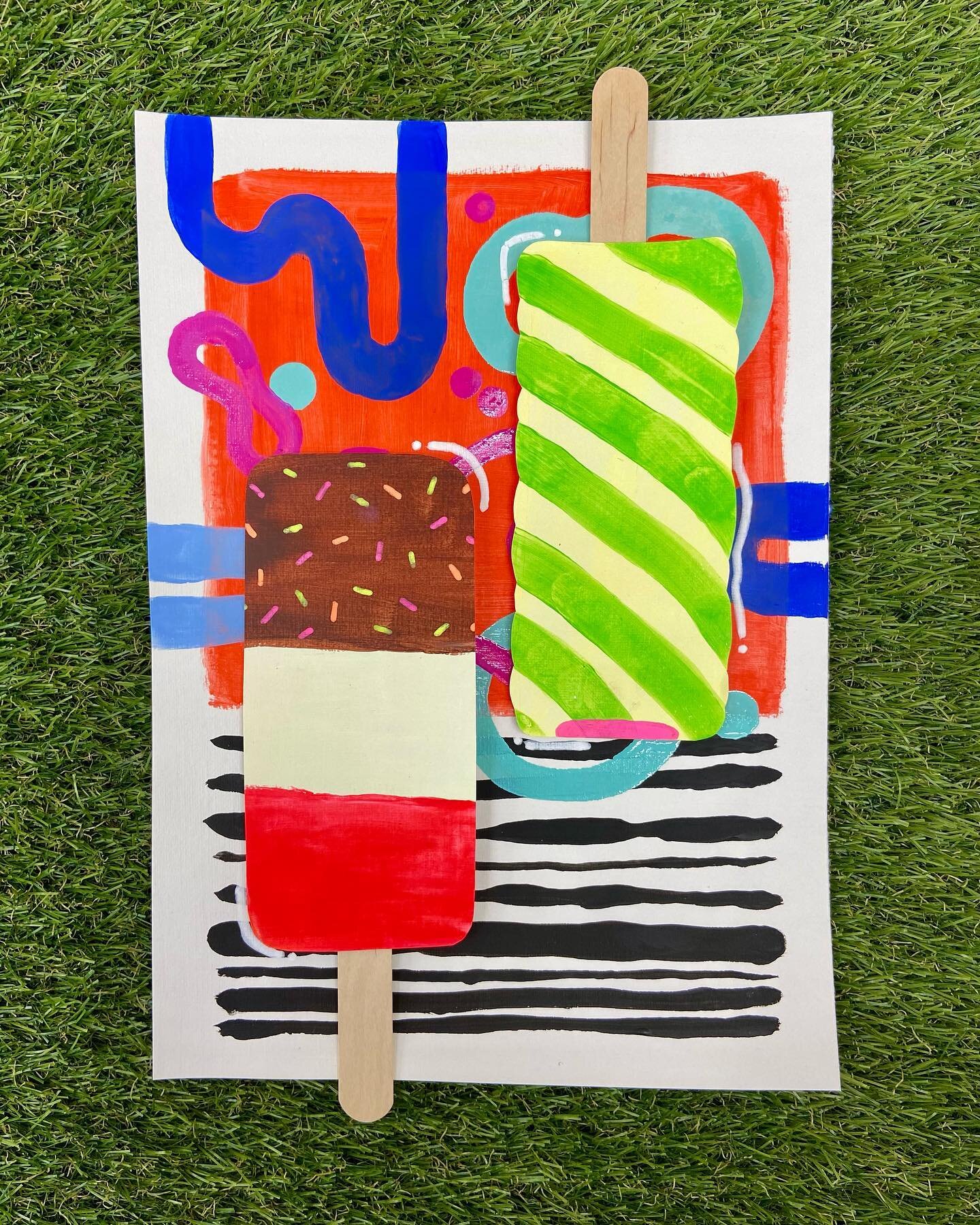 &lsquo;Ice cream Sunday&rsquo;

Mixed media on paper. 

#icecream #icecreamart #abstract #abstractart #abstractpainting #summerart 

@wallsicecream @nestleuki