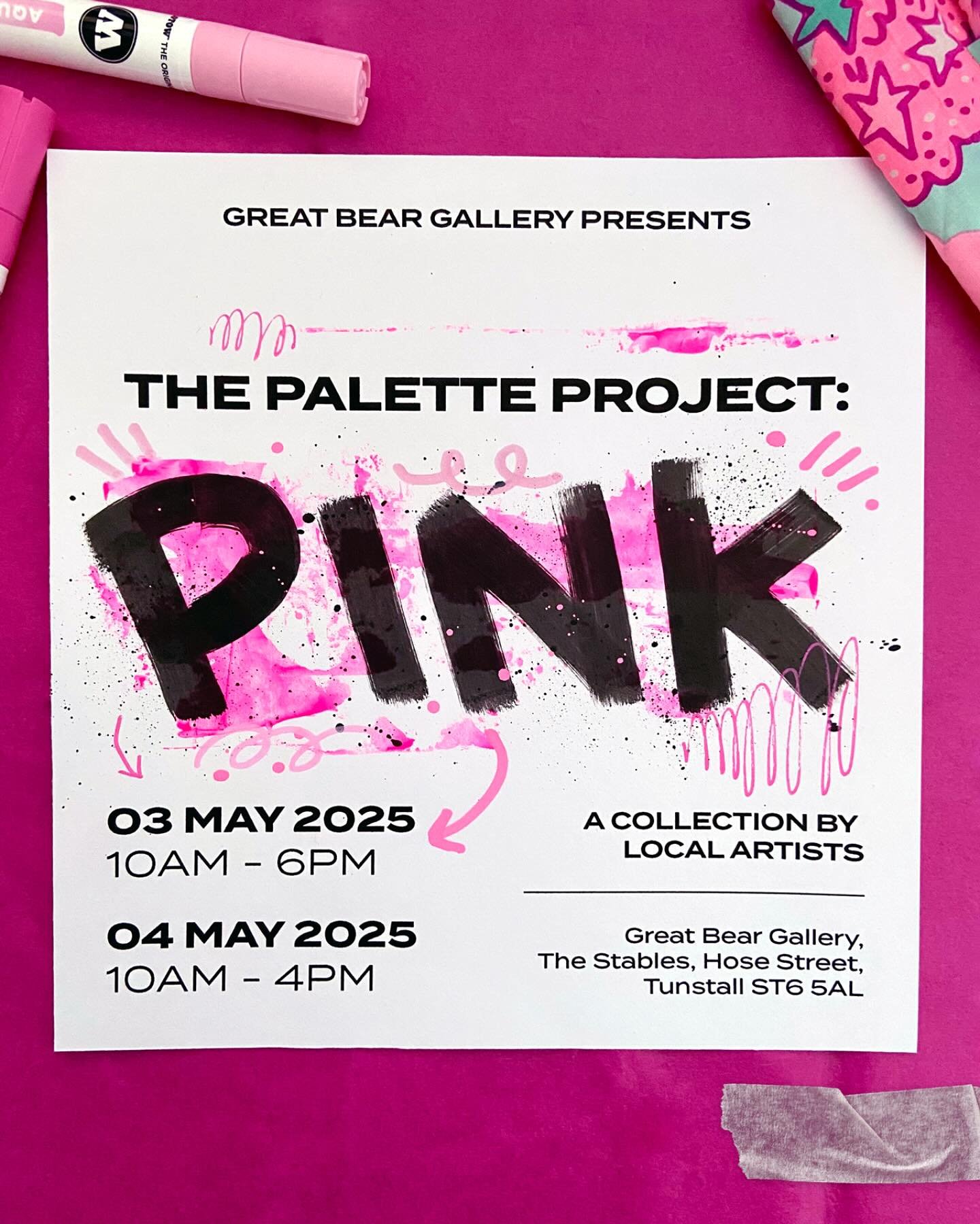 Only 1 week to go until The Palette Project: PINK opens at @greatbear_gallery and I&rsquo;m so excited to share this with you all.

Callan (@callanleavesleyart ) and I have been working hard behind the scenes to bring this exhibition together - featu
