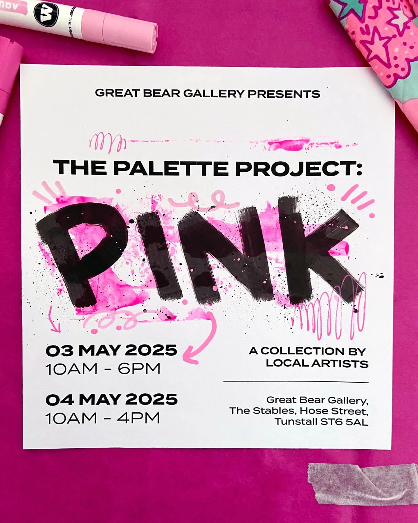 Only 1 week to go until The Palette Project: PINK opens at @greatbear_gallery and I&rsquo;m so excited to share this with you all.

Callan (@callanleavesleyart ) and I have been working hard behind the scenes to bring this exhibition together - featu