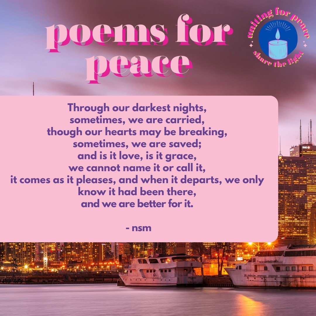 Poems are a powerful way to spread a message of peace, hope, and happiness, especially during times of uncertainty and division. Here's a poem about love as a healing force, from @hfhranz's own poetess @nandinisenmehra. 🪔 

Join our campaign #United