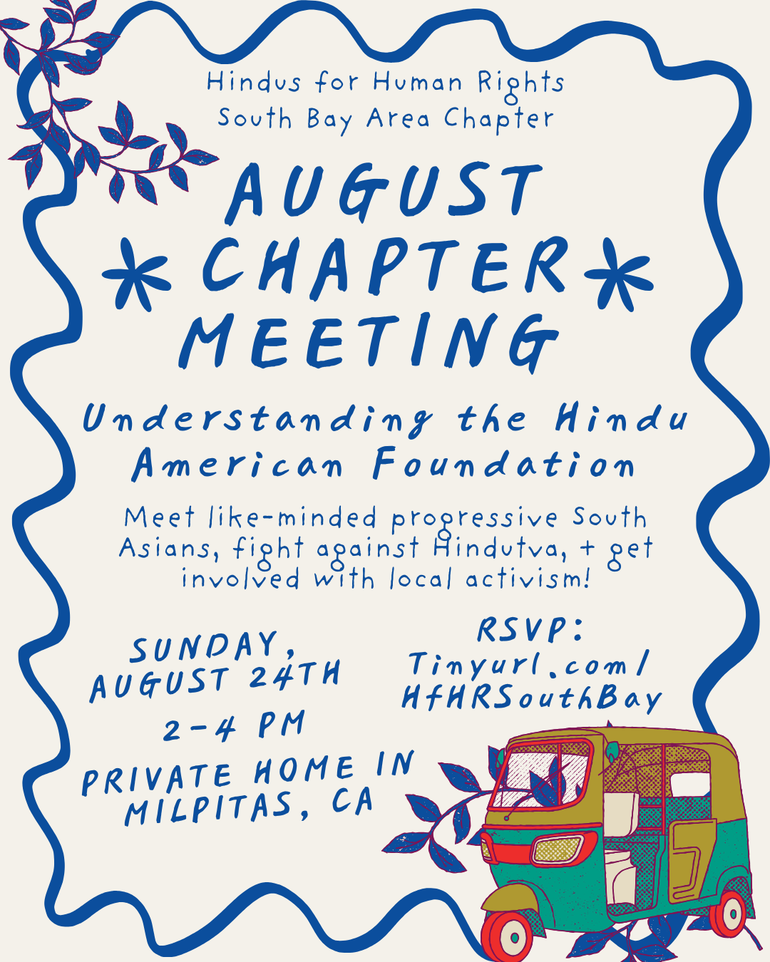 HfHR South Bay Area Chapter Meeting: Understanding the Hindu American Foundation