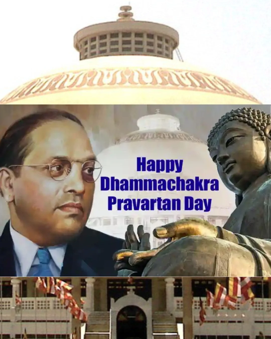 Today, we honor Dhamma Chakra Pravartan Din, the day in 1956 when Dr. B.R. Ambedkar and hundreds of thousands embraced Buddhism at Deekshabhoomi, Nagpur&mdash;a moment that transformed India&rsquo;s moral and spiritual landscape.

This was not merely