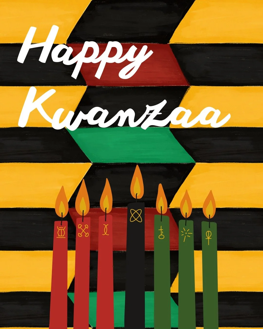 Happy #Kwanzaa to all of our friends celebrating! 💚 

First celebrated in 1966, Kwanzaa was created to "give black people an alternative to the existing holiday of Christmas and give black people an opportunity to celebrate themselves and their