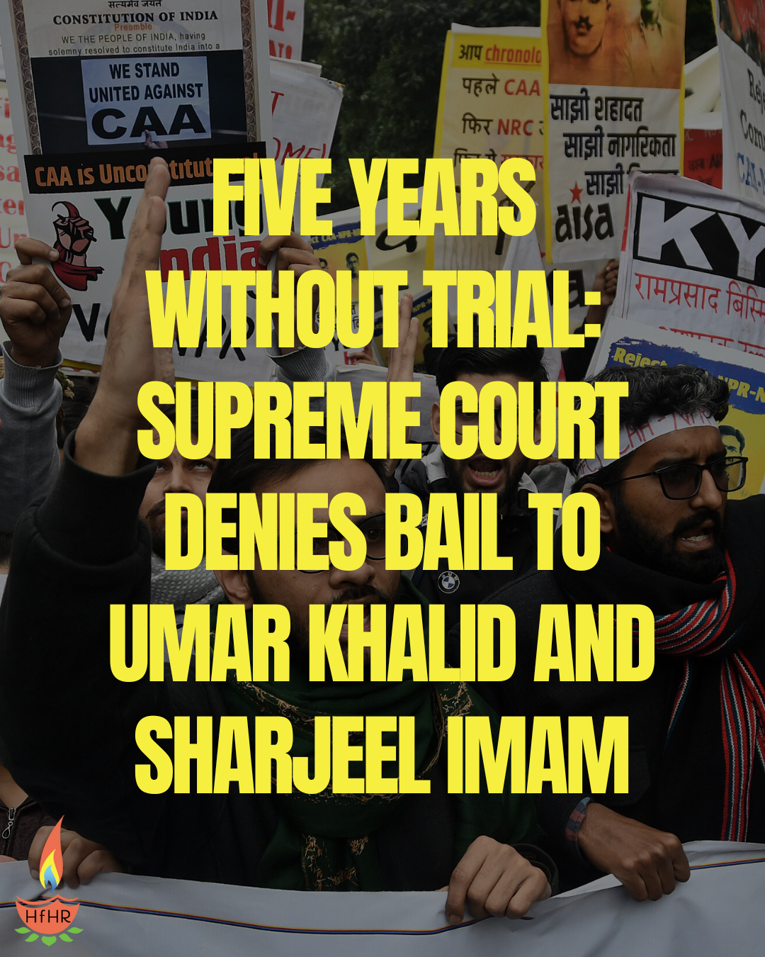 Five Years Without Trial: Supreme Court Denies Bail to Umar Khalid and Sharjeel Imam