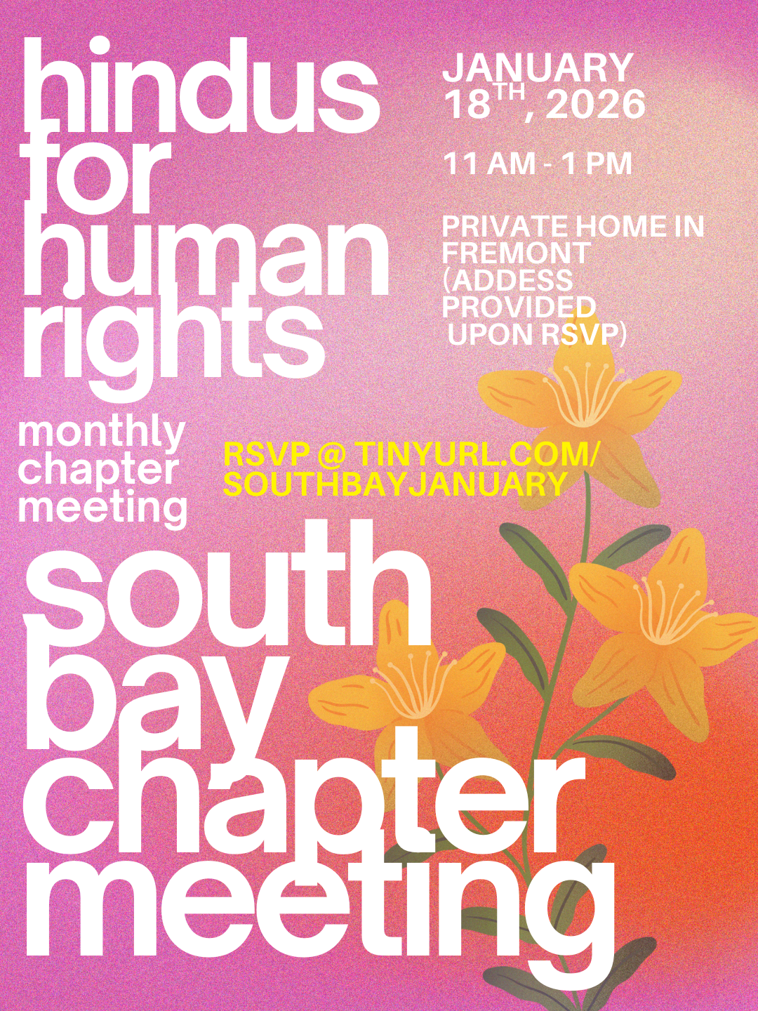 HfHR — South Bay Chapter Monthly Meeting - PT