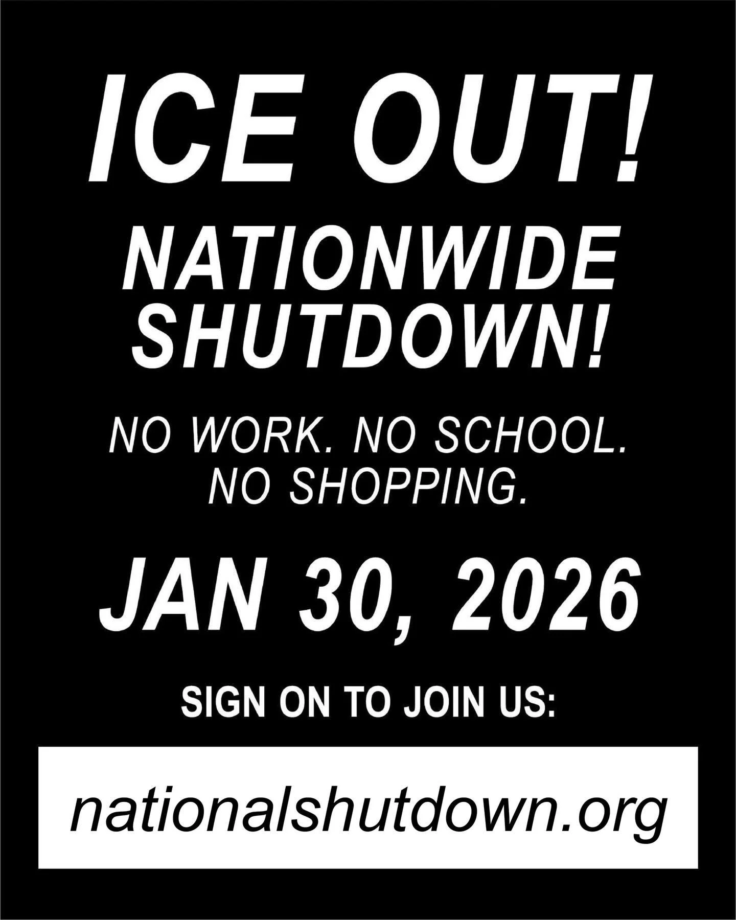 Hindus for Human Rights is proud to have formally endorsed ICE Out! Nationwide Shutdown! tomorrow, January 30th. 

A day of NO SCHOOL🚫, NO SHOPPING🚫, and NO WORK🚫, we&rsquo;re joining this nationwide shutdown to express our solidarity with those i