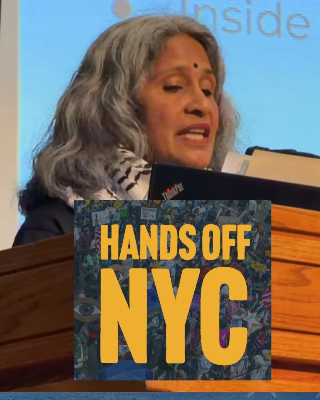 Our ED Sunita Viswanath was interviewed and spoke at a Manhattan Borough wide Hands Off NYC meeting and shared what Minneapolis is teaching the country about resisting ICE&mdash;solidarity without gatekeeping, mutual aid, and nonviolent non-cooperati