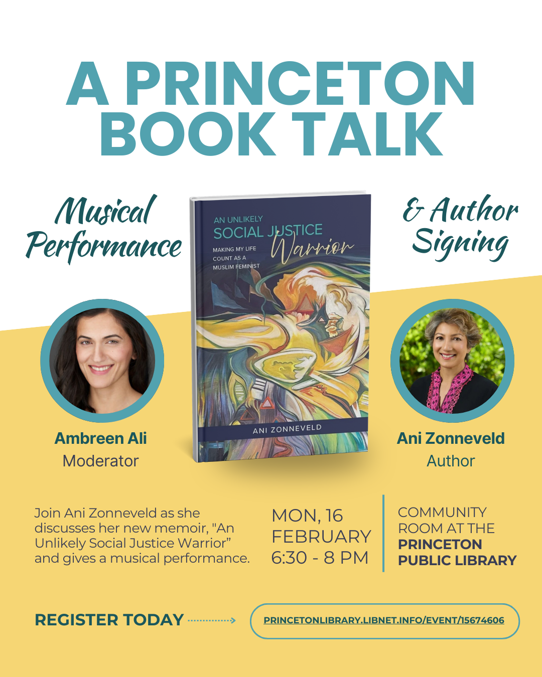 A Princeton Book Talk: An Unlikely Social Justice Warrior - Ani Zonneveld 