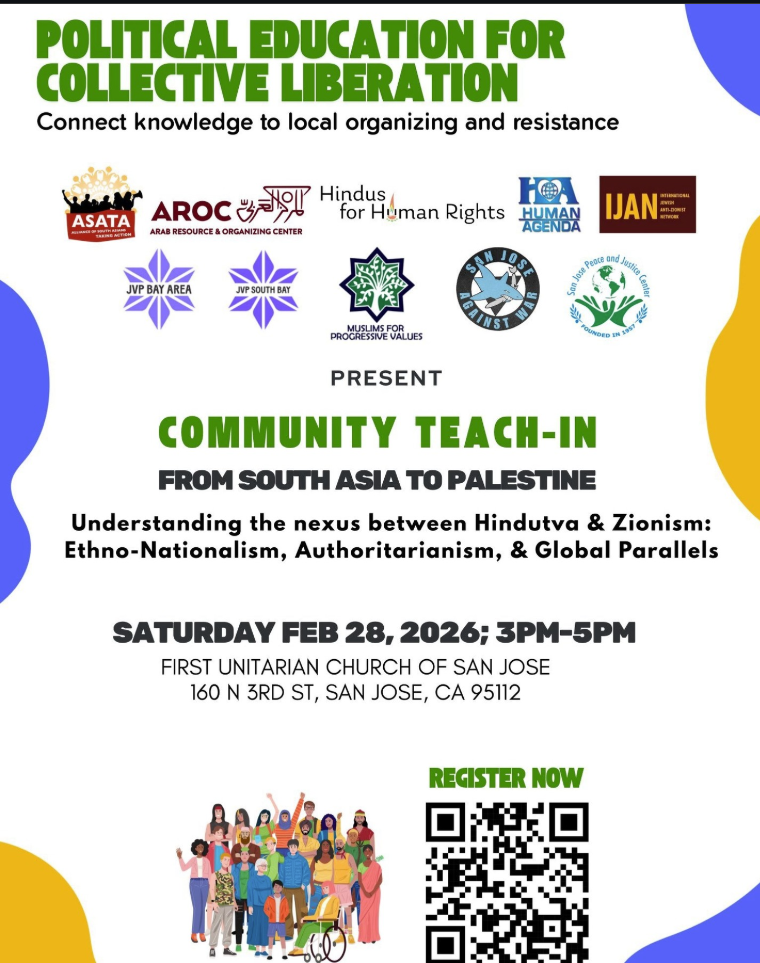 Community Teach-In: From South Asia to Palestine - San Jose, CA