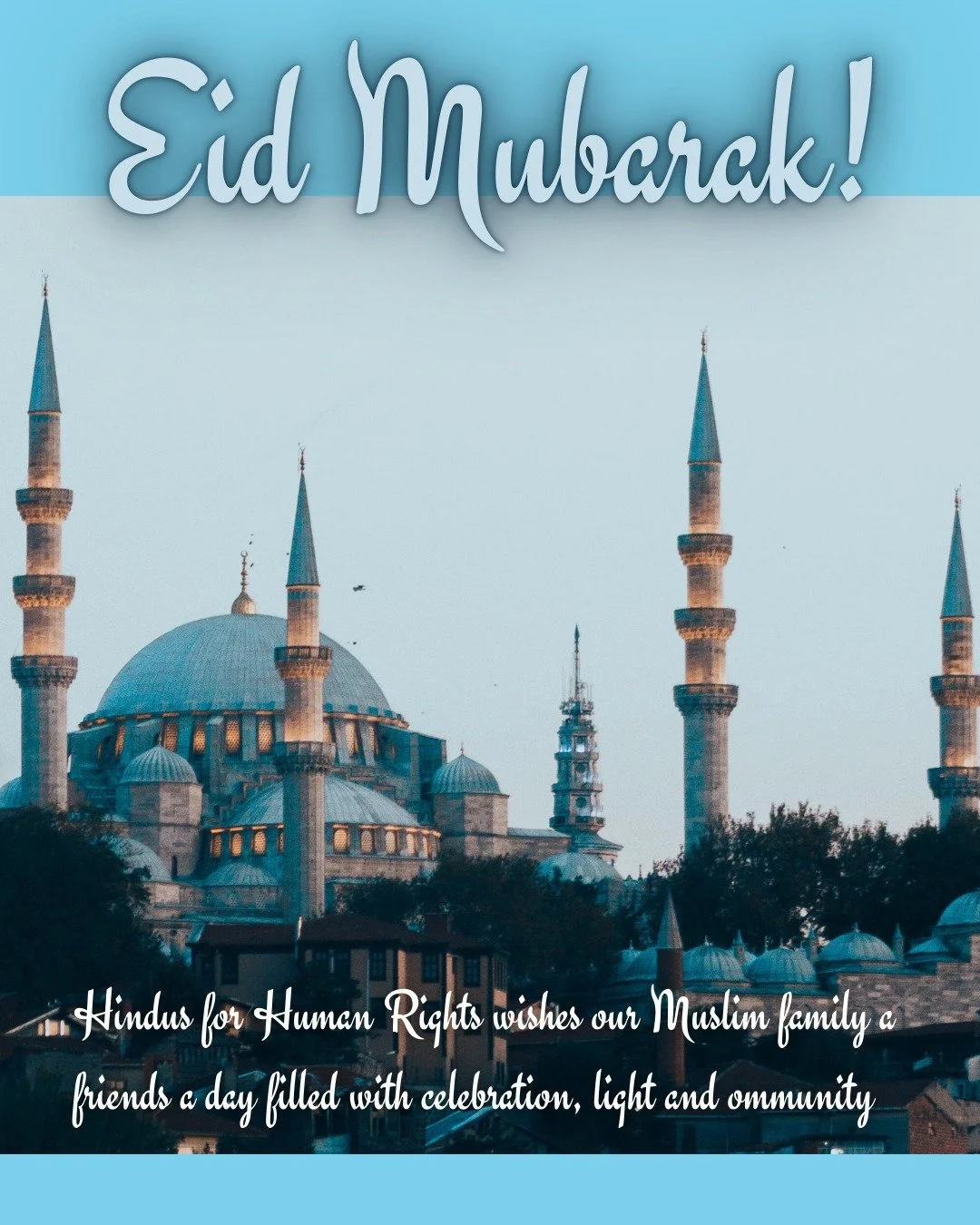 Eid Mubarak!
We send love to our Muslim family, friends, and neighbors on this day of prayer, joy, gathering, and reflection. May this Eid bring peace, light, and renewed commitment to caring for one another across all our communities.