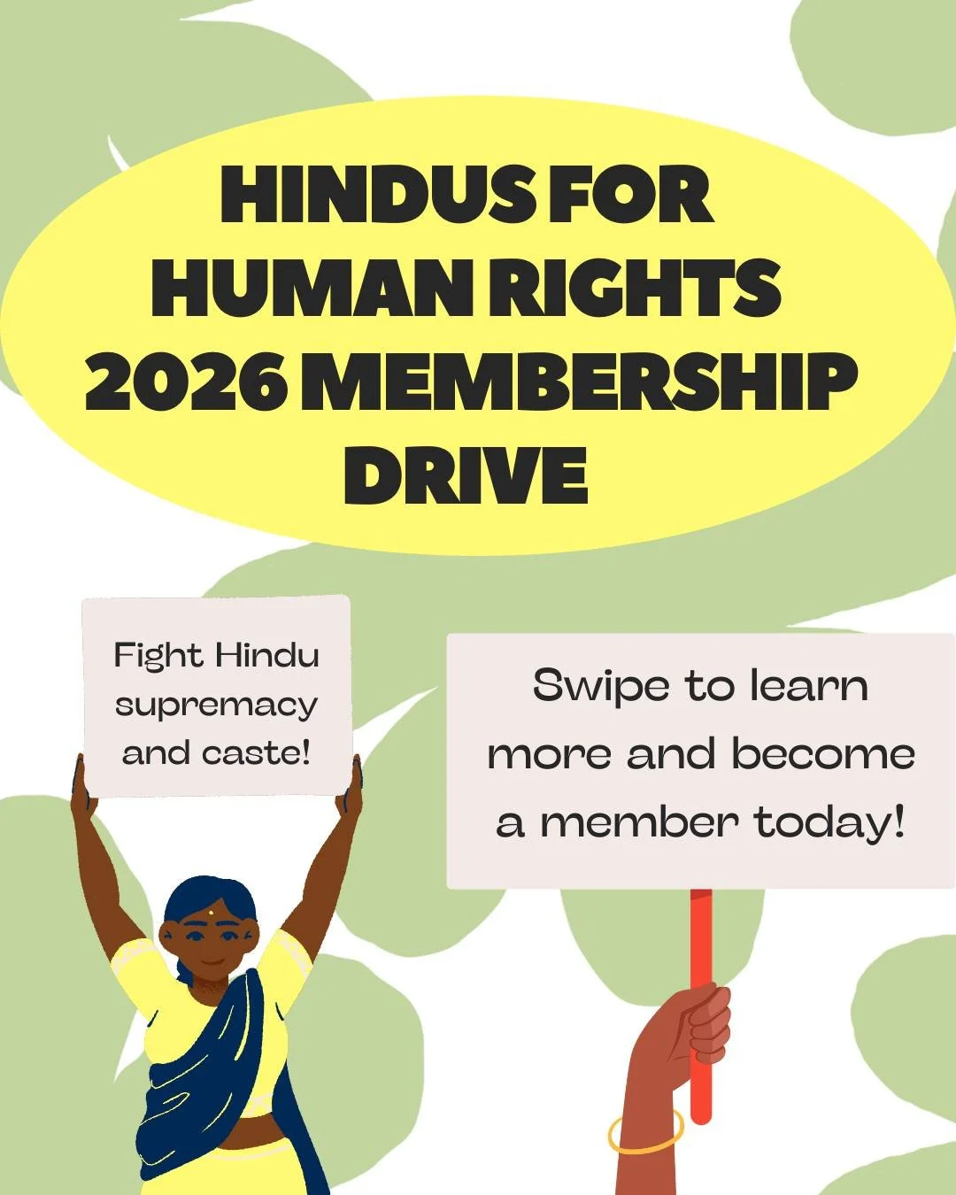Our 2026 Hindus for Human Rights Membership Drive is HERE! 💚✨ 

Our membership isn't just about the perks (though we'll get to those...) -- it's about the community. When you become an HfHR member, you join a multigenerational community of likeminde