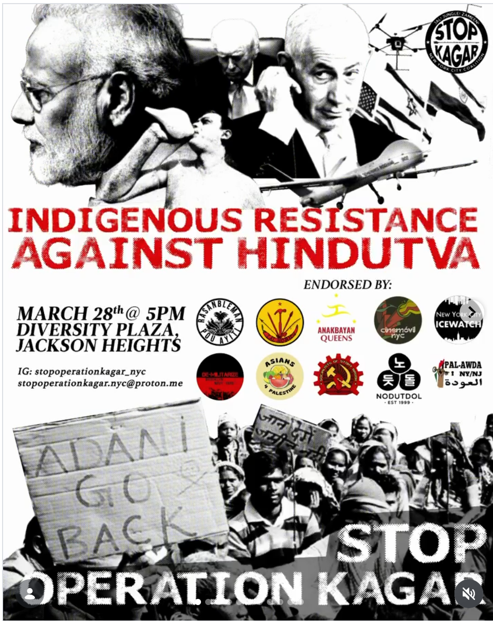 Indigenous Resistance Against Hindutva,Jackson Heights, Queens