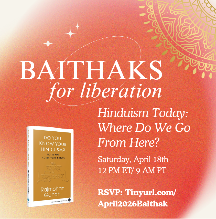 April Liberation Baithak 12PM ET / 11AM Central / 10AM Mountain / 9AM Pacific 