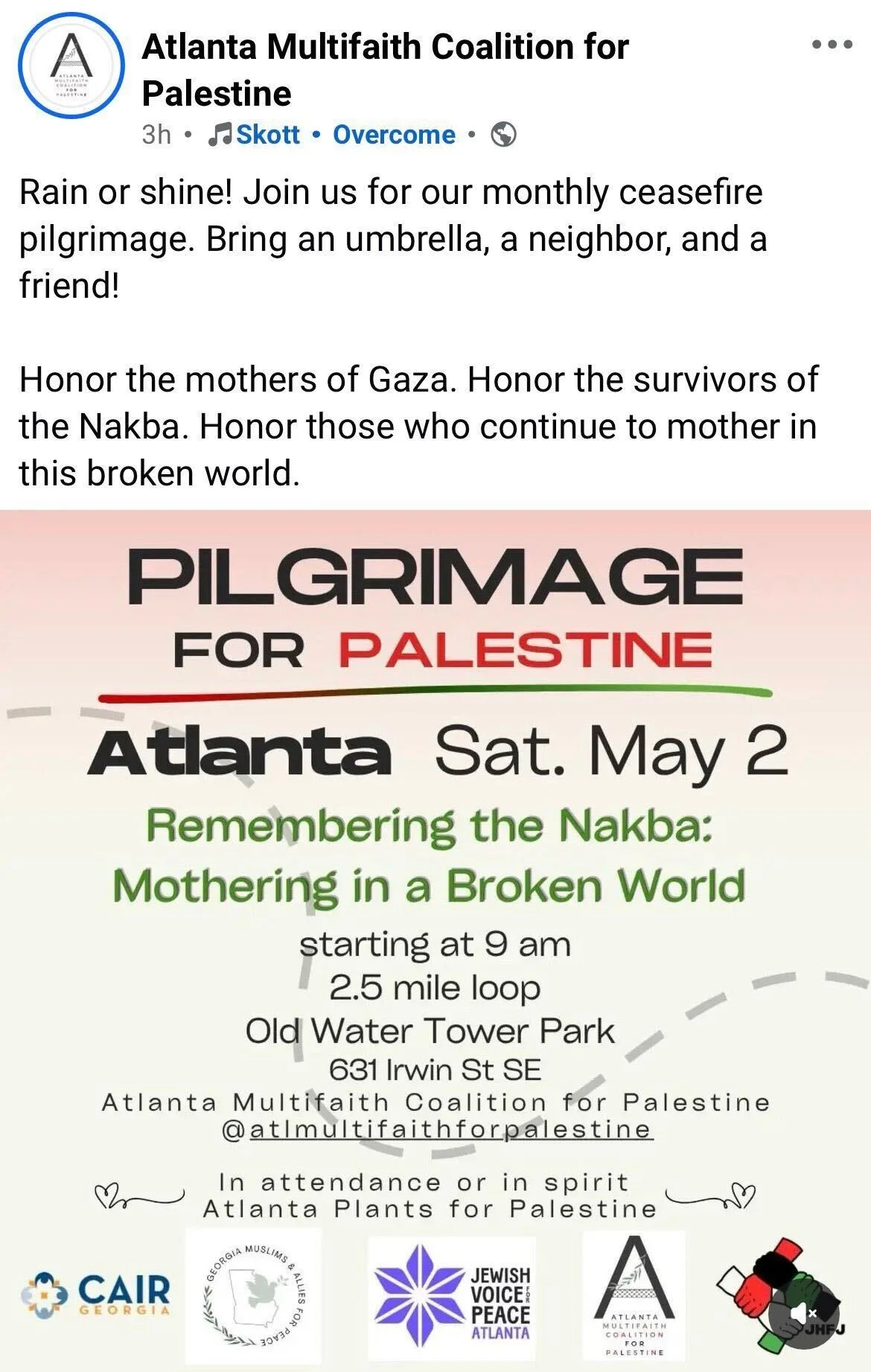 Pilgrimage for Palestine – Atlanta