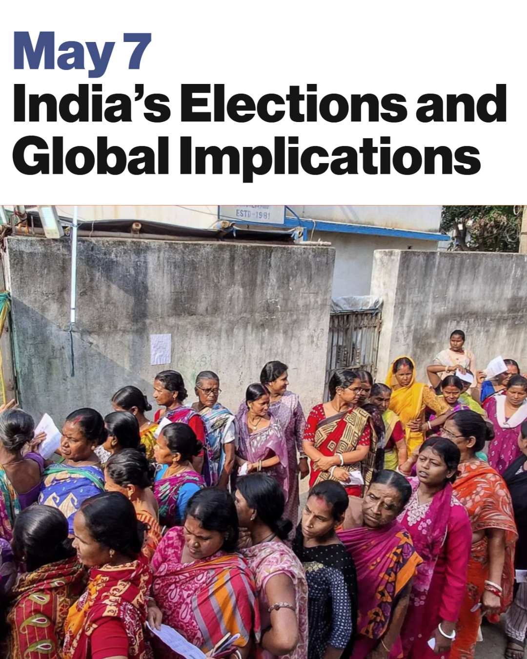India’s Elections and Global Implications - ONLINE