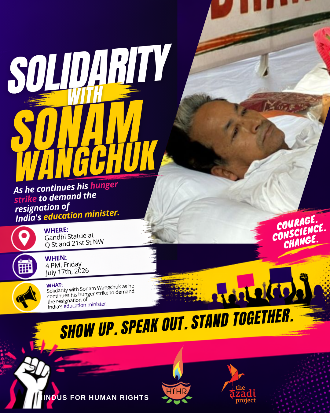 Solidarity with Sonam Wangchuk Demo in DC