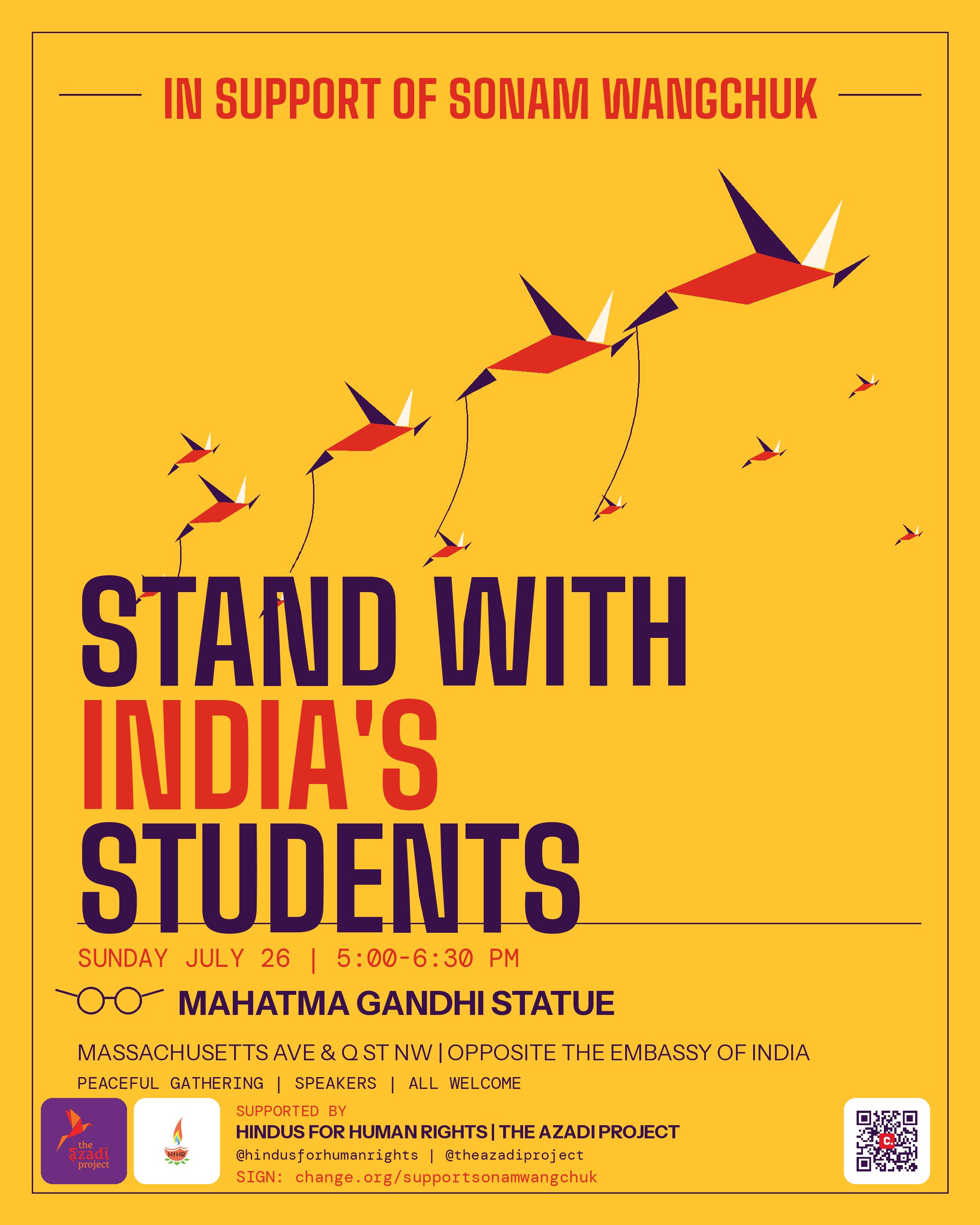 Stand With India’s Students: Washington, DC