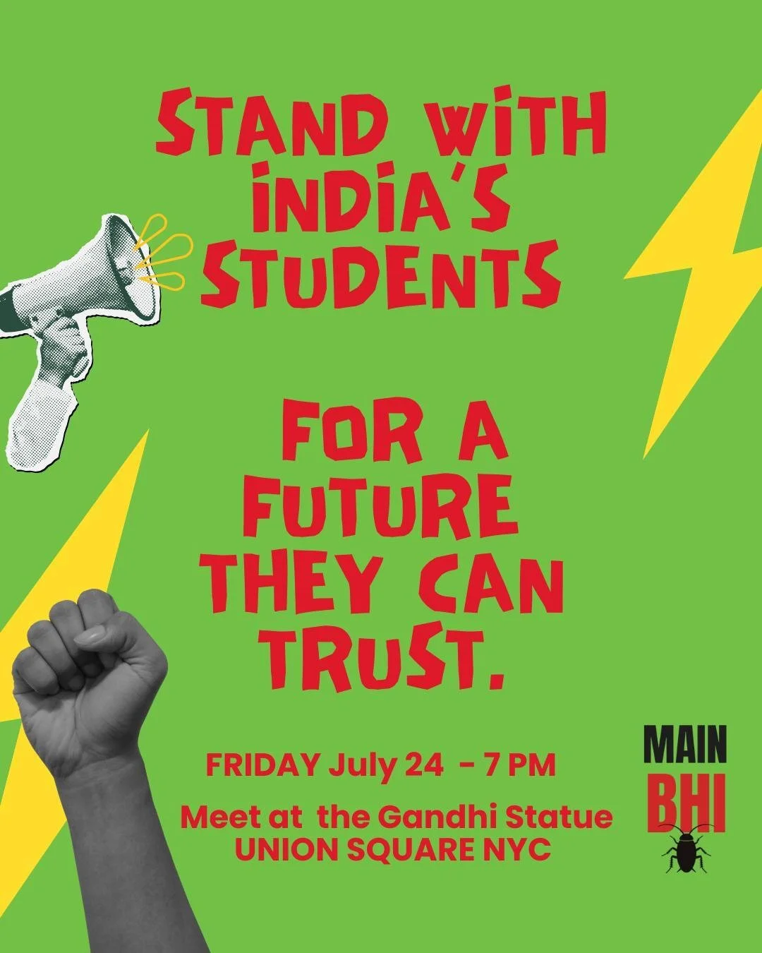 Stand With India’s Students: New York City