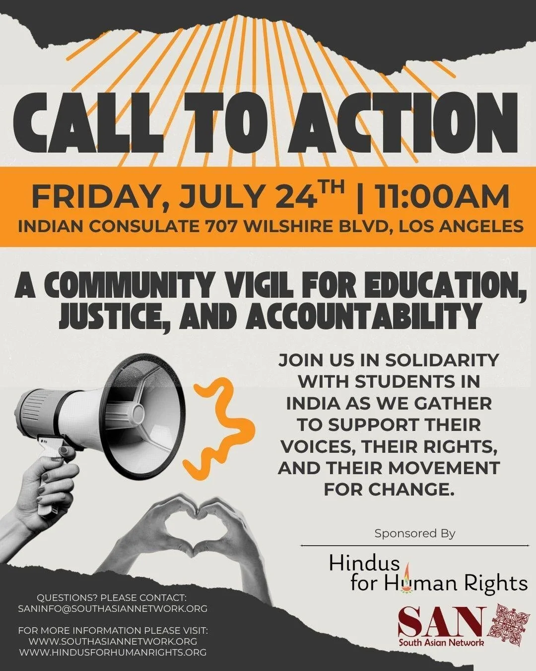 Community Vigil for Education, Justice and Accountability, LOS ANGELES
