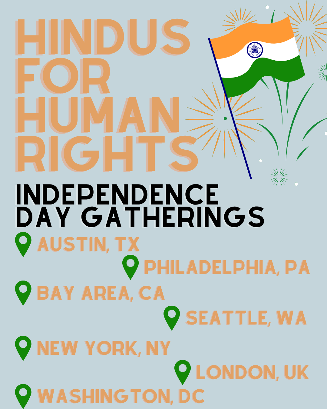 INDIAN INDEPENDENCE DAY GATHERINGS