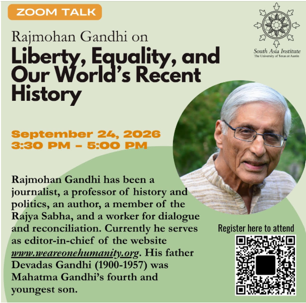 Rajmohan Gandhi on Liberty, Equality, and Our World’s Recent History 