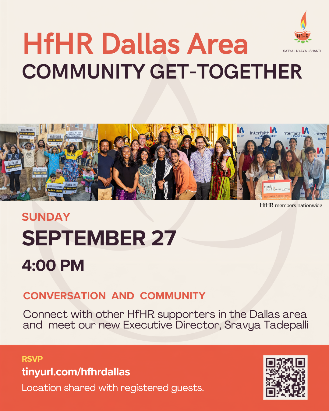 Meetup of HfHR supporters  in Dallas Metro Area