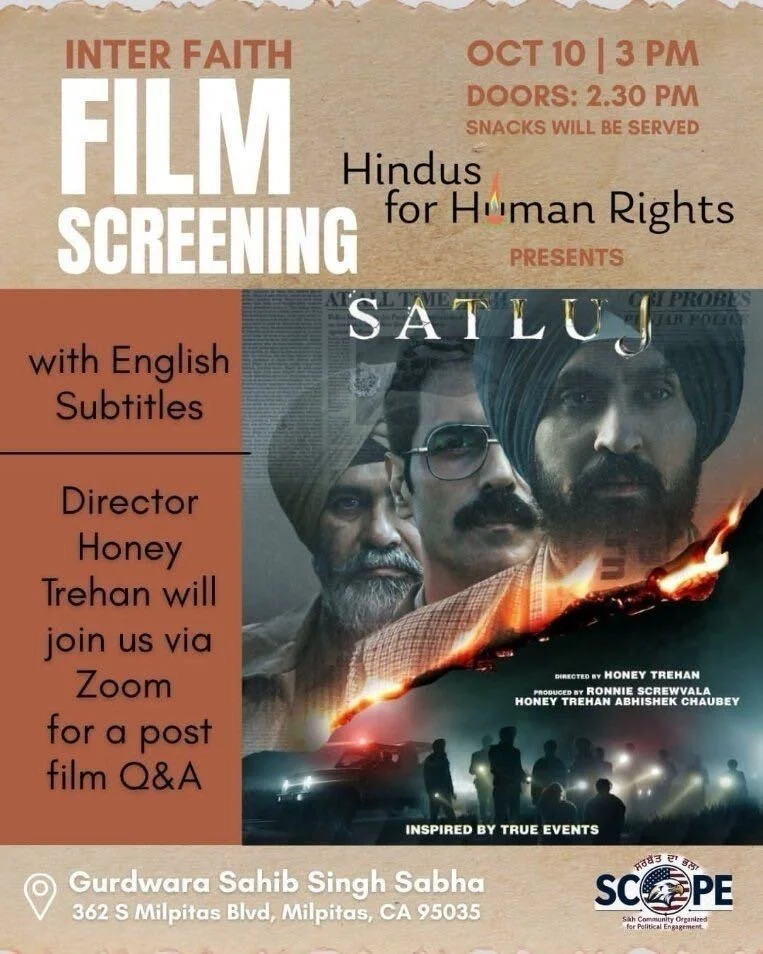 Satluj: Interfaith Film Screening and Director Q&amp;A, Milpitas, CA