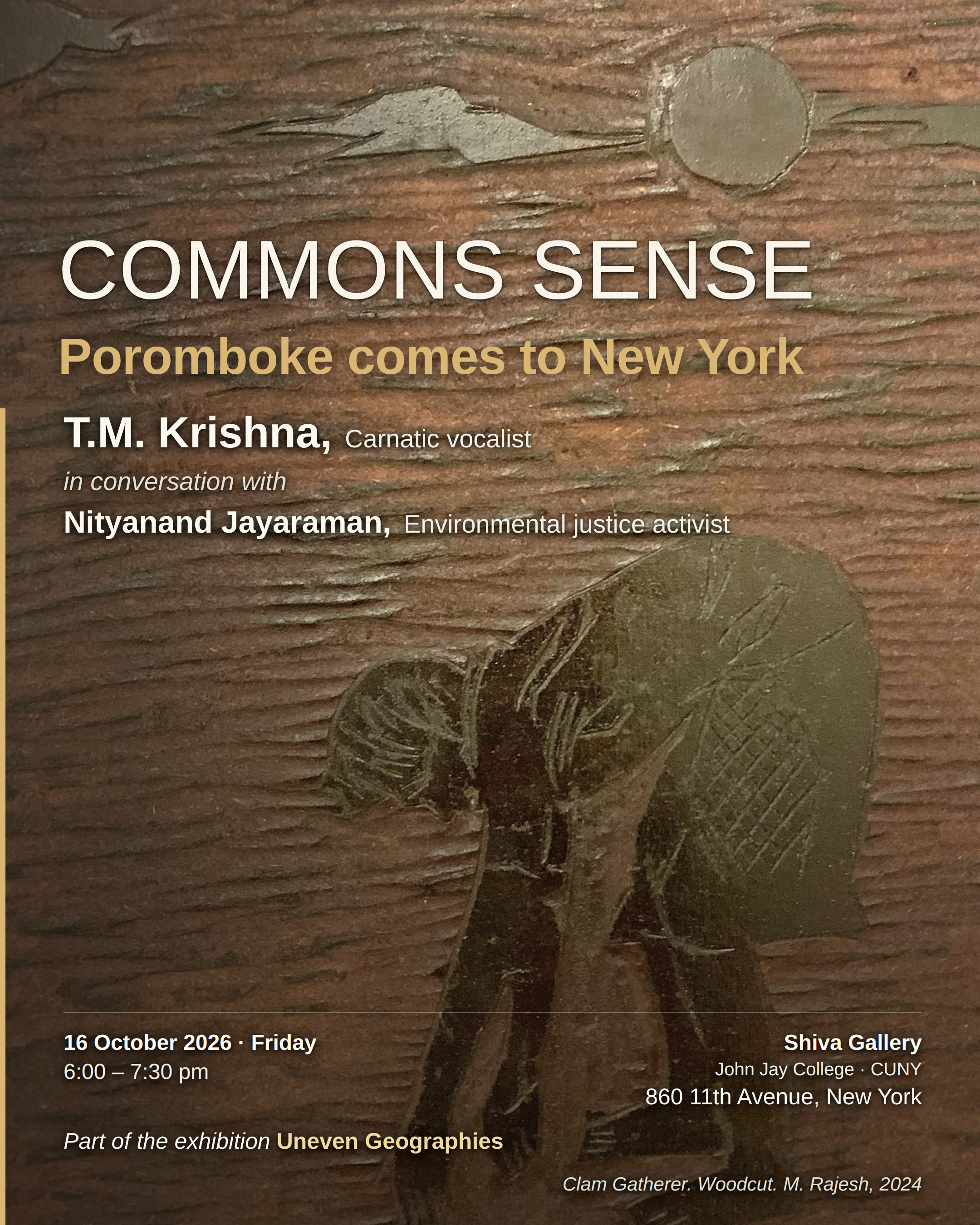 Commons Sense: Poromboke Comes to New York with T.M. Krishna