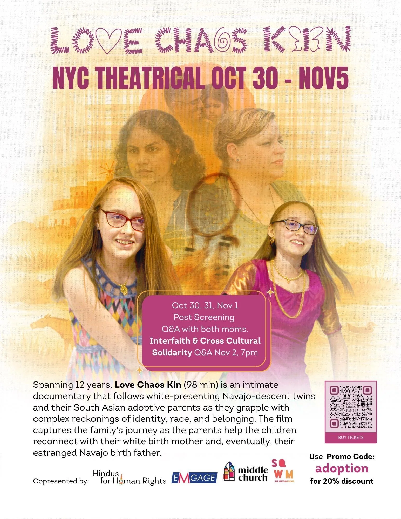 HfHR presents LOVE CHAOS KIN in New York City