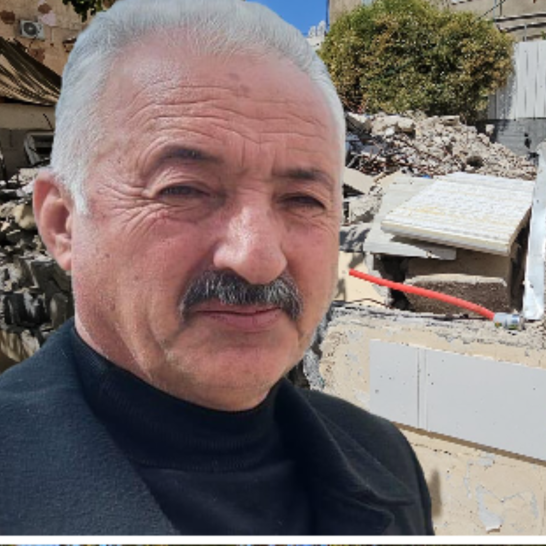 Fakhri Abu Diab’s home of 35 years was destroyed by Israeli forces.
