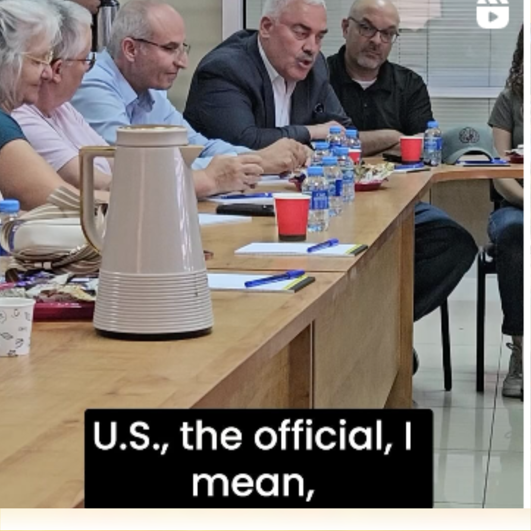 Saturday we visited with six Palestinian civil society organizations t