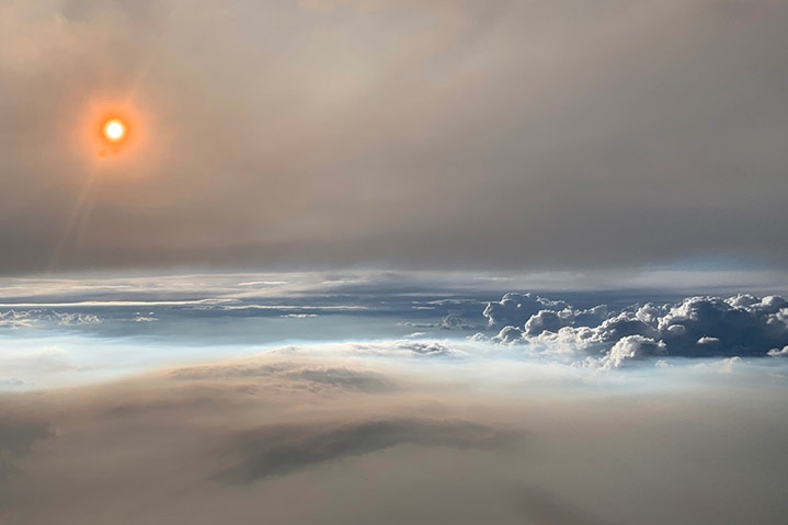 NASA made a rare flight through a wildfire thundercloud