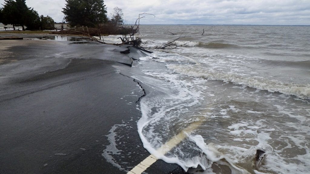 Coastal communities face sinking land and rising seas