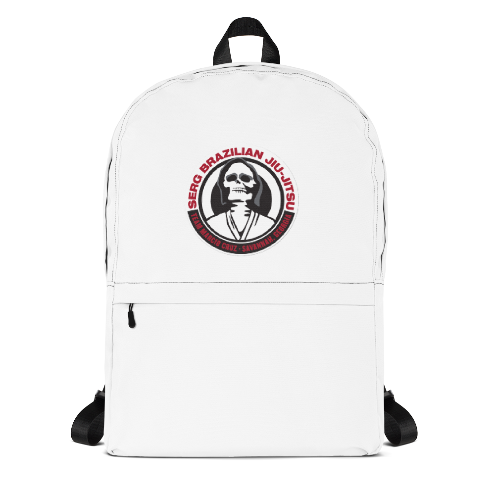SERG BJJ SKULL WHITE BACKPACK